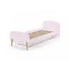 Image de KIDDY Lit simple en bois laqué et brut et sommier 90x200cm vieux Rose