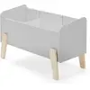 Image de Coffre à jouets Vipack , Jaxx Kiddy Gris 80x48x39 cm KITB1015