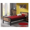 Image de ALEX Lit Simple 90x200 pin massifPin massif + Sommier 13 lattes