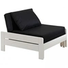 Image de OLIVER Lit transformable en fauteuil pin massif laqué Blanc