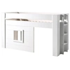 Image de NOAH Lit mezzanine 90x200cm pin massif laqué Blanc