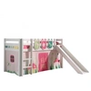 Image de PINO Lit mezzanine avec toboggan Spring Rideau et 3 pochettes