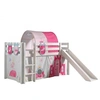 Image de PINO Lit mezzanine avec toboggan Blanc princess