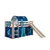 Image de PINO Lit Compact avec Toboggan Pin Massif astro