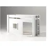 Image de NOAH Lit mezzanine 90x200cm pin massif laqué Blanc + Set de rideaux