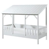 Image de MALIA Lit cabane 90x200cm avec toit blanc