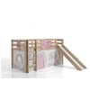 Image de PINO Lit Compact avec Toboggan + Rideau de lit BIRDY + 3 Pochettes Birdy