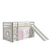 Image de PINO Lit mezzanine avec toboggan + Rideau de lit Birdy