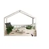 Image de Dallas Lit MH Blanc + lit gigogne