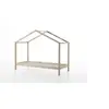 Image de Dallas Lit cabane 90X200cm Naturel + Tente textile Papillon
