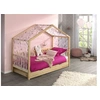 Image de Dallas Lit MH 90 X 200 Naturel + Tente textile papillon + Lit gigogne