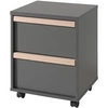Image de Vipack - Caisson De Bureau 2 Tiroirs "London" 60cm Gris Anthracite