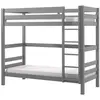 Image de Lit Enfant Superposé Hauteur 180 Pino 90x200cm Gris
