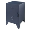 Image de Chevet en métal Bronxx 1 porte 1 etagere 60x40x40cm Bleu Denim Mat