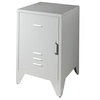 Image de Chevet en métal Bronxx 1 porte 1 etagere 60x40x40cm Gris Mat