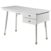 Image de Bureau enfant 2 tiroirs bois blanc satiné Funy