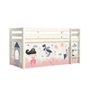 Image de PINO Lit sureleve en pin massif avec sommier Blanc Princesse