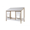 Image de Lit Cabane avec Toiture Blanche 90 X 200 CM sans sommier