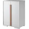 Image de Armoire 2 portes pour lit mezzanine Vipack London Blanc 86x116,2x56 cm LDHSKL14