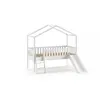 Image de Lit cabane 90x200 DALLAS blanc