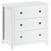 Image de Commode Enfant 3 Tiroirs "Amori" 90cm Blanc