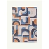 Image de Module design - Tapis géométrique Nuance - Bleu Camel - 140 x 200 CM