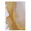 Image de Tapis de salon tissé plat Lagoon - Meditation Collection - Sunset - 280 x 390 cm - Design inspiré des taches d'encre, teintes chaudes et naturelles