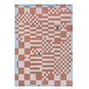 Image de Tapis de salon tissé plat Chess - Craft Collection - Nude - 170 x 240 cm - Motif Damier Déconstruit, Graphisme Audacieux, Effets Matériels, Couleurs
