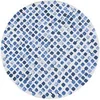 Image de Tapis de salon tissé plat Cobblestone - Craft Collection - Amparo Blues - 140 x 200 cm - Motifs Abstraits avec Dégradés, Texture Unique, Design