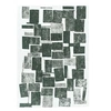 Image de Tapis de salon tissé plat Lucia - Craft Collection - Sycamore - 80 x 150 cm - Design Cubisme Rétro, Effet Bouclette Moderne, Texture Douce et