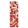 Image de Tapis de salon tissé plat Papercut - Craft Collection - Rust - 80 x 250 cm - Design Moderne Bauhaus avec Formes Déconstruites, Tangram, Equilibre