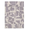Image de Tapis de salon tissé plat Papercut - Craft Collection - String - 280 x 390 cm - Design Moderne Bauhaus avec Formes Déconstruites, Tangram, Equilibre