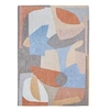 Image de Tapis de salon tissé plat Shapes - Gallery Collection - Secret - 170 x 240 cm - Design texturé, formes abstraites entrelacées, couleurs dynamiques