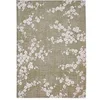Image de Tapis de salon tissé plat - Sakura Collection - Wet Garden - 80 x 150 cm - Design Elegant de Cerisiers en Fleurs, Inspiré du Printemps