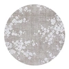 Image de Tapis de salon tissé plat - Sakura Collection - Morning Mist - 240 x 240 cm - Design Elegant de Cerisiers en Fleurs, Inspiré du Printemps