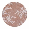 Image de Tapis de salon tissé plat - Sakura Collection - Copper Pink - 140 x 200 cm - Design Elegant de Cerisiers en Fleurs, Inspiré du Printemps