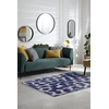 Image de Tapis - Collection Ikat - Ultramarine - Tapis d'intérieur moderne et doux - Rectangulaire - 170 x 240 cm
