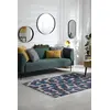 Image de Tapis - Collection Ikat - Blue Duck - Tapis d'intérieur moderne et doux - Rectangulaire - 200 x 280 cm