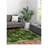 Image de Tapis - Collection Cafe - Hedgerow Green - Tapis à Motifs, Finition Artisanale, Tissage en Belgique - Tapis d'intérieur moderne et doux -
