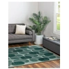 Image de Tapis - Collection Cafe - Green Eggs - Tapis à Motifs, Finition Artisanale, Tissage en Belgique - Tapis d'intérieur moderne et doux - Rectangulaire -