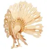 Image de Puzzle en bois paon Gepetto's Workshop 3D Beige TU EU473163