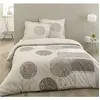 Image de Parure de couette Adele - 100% coton - 1 housse de couette 240 x 260 cm + 2 taies d'oreiller 65 x 65 cm a volant plat - Beige