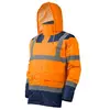 Image de Parka matelassée Keta à haute visibilité orange/marine T L - - 7KETOL