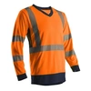Image de T-shirt haute visibilité SOMO manches longues orange/marine taille XL - - 5SOM17R0XL