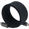 Image de Câble USB-C XtremeMac X-Magnet Plus Magnétique USB 4 240W 1,5m Nylon Tressé Auto-Enroulant Noir
