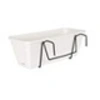 Image de Kit Jardiniere Venezia avec réserve d'eau - 10 L - 49 x 19,5 x 16,6 cm - Blanc