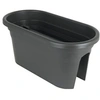 Image de Jardiniere pour balcon Venezia - 30 x 60 x H 27 cm - 18 L - Gris anthracite