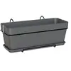 Image de - Kit Jardiniere capri 50cm v2 anthracite 50,2 x 28,5 x h20,7 cm - 1,54l