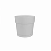 Image de Pot a fleurs et plantes rond CAPRI LARGE - Plastique - Réservoir d'eau - diametre 30 cm - Blanc -