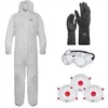 Image de Kit de Protection Jardin Phytosanitaire EPI Combinaison Taille XL, Lunettes et Gants de Protection Agriculture